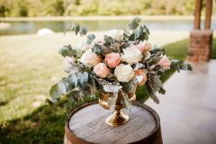 blush wedding flowers