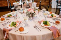 blush centerpiece