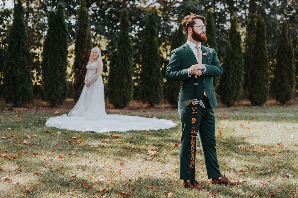 Featured Real Wedding Legend of Zelda meets Game of Thrones