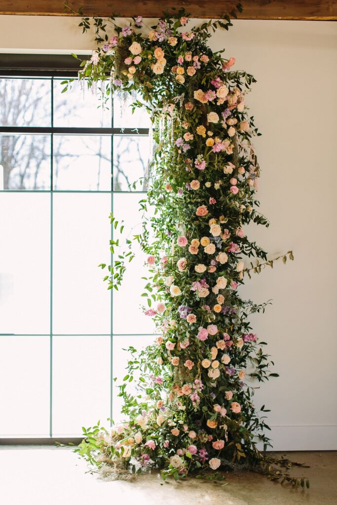 Spring flower wall