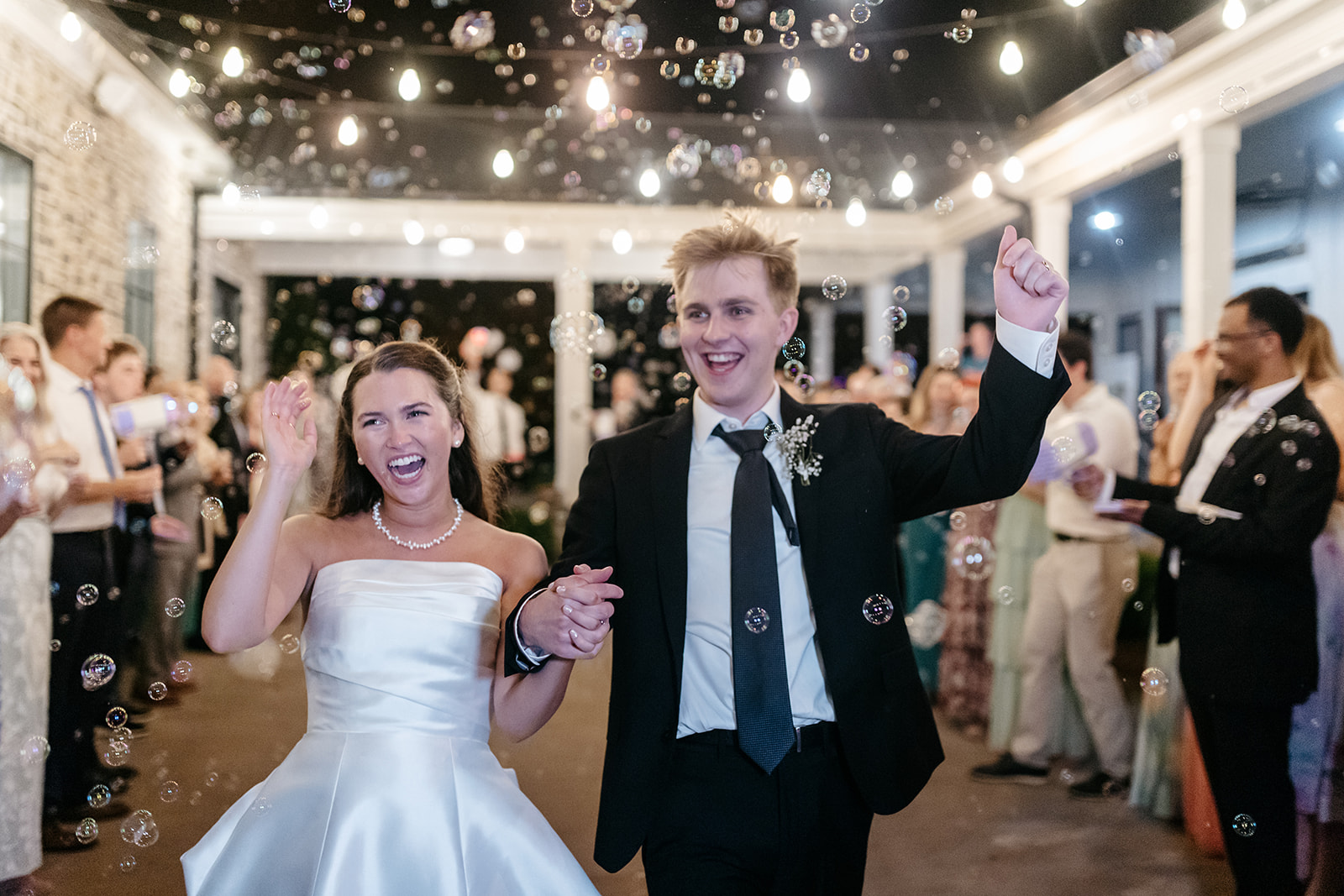 Bubble Exit for Wedding at The Venue at Birchwood Tennessee