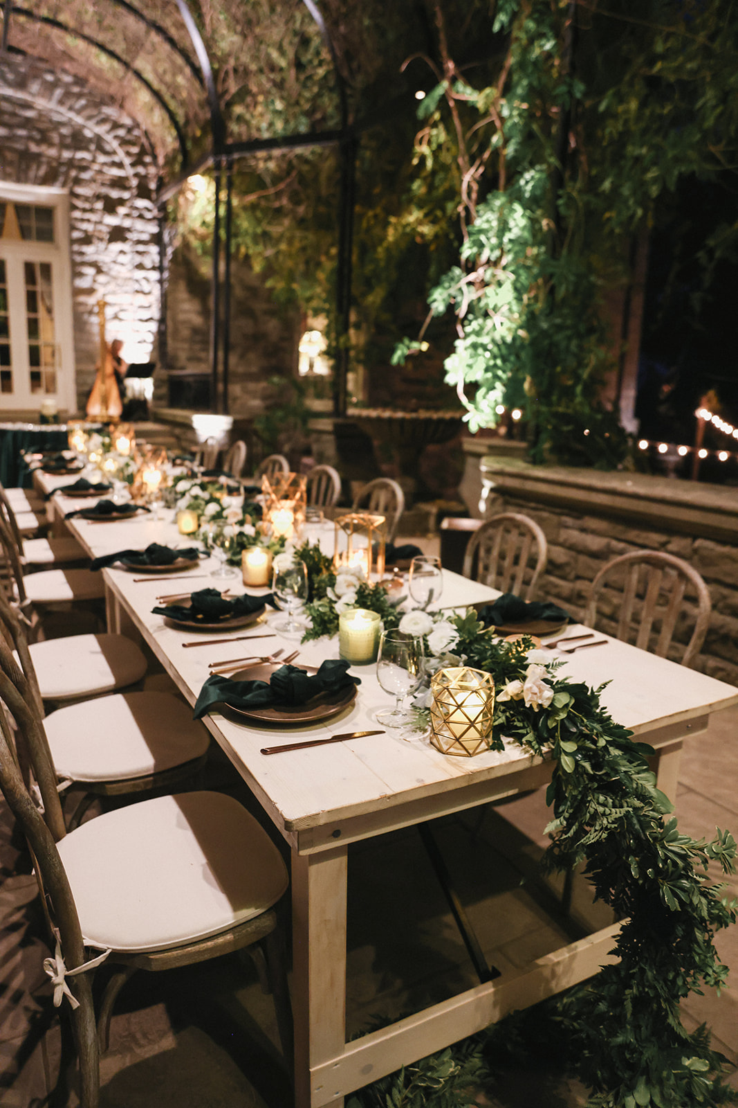 Wisteria Arbor Wedding Reception at Cheekwood Estate and Gardens