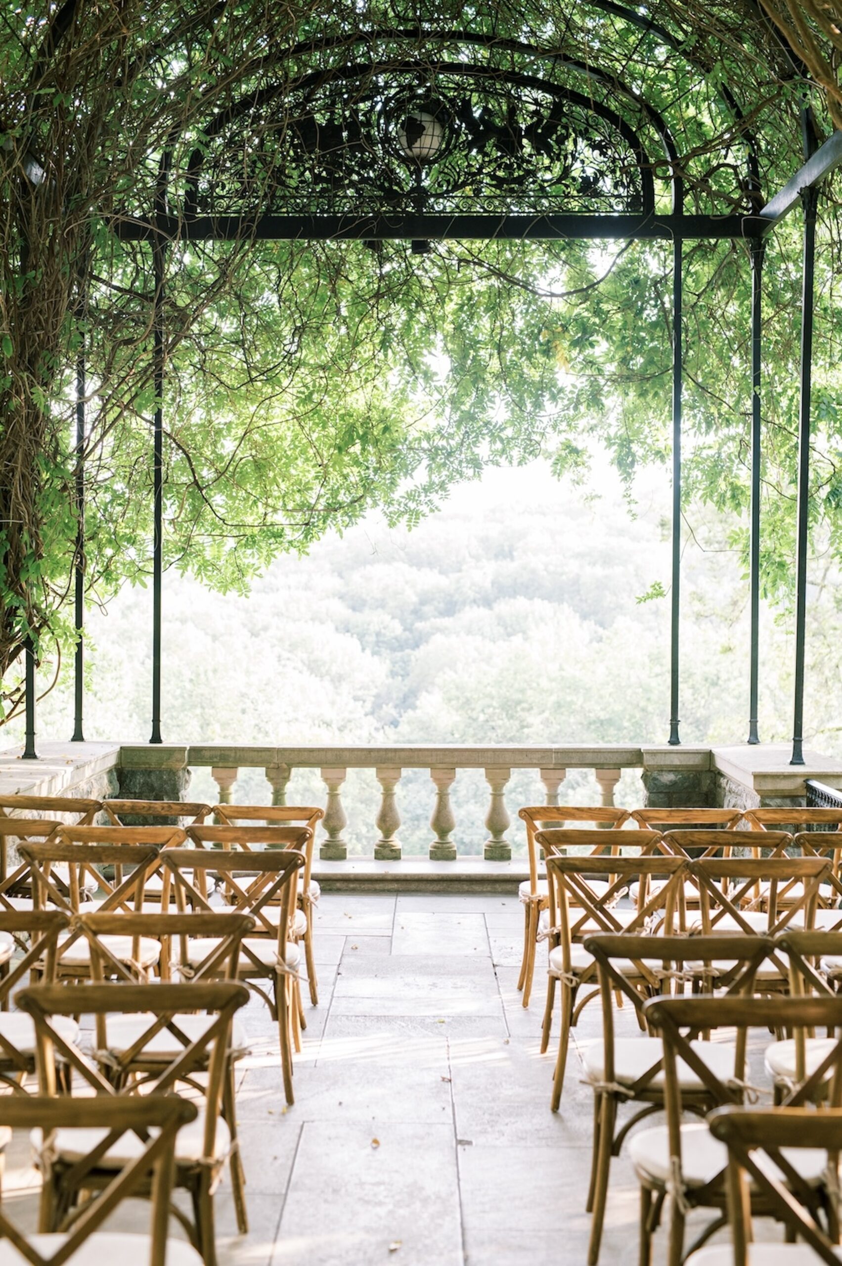 Wisteria Arbor Wedding Ceremony at Cheekwood Estate