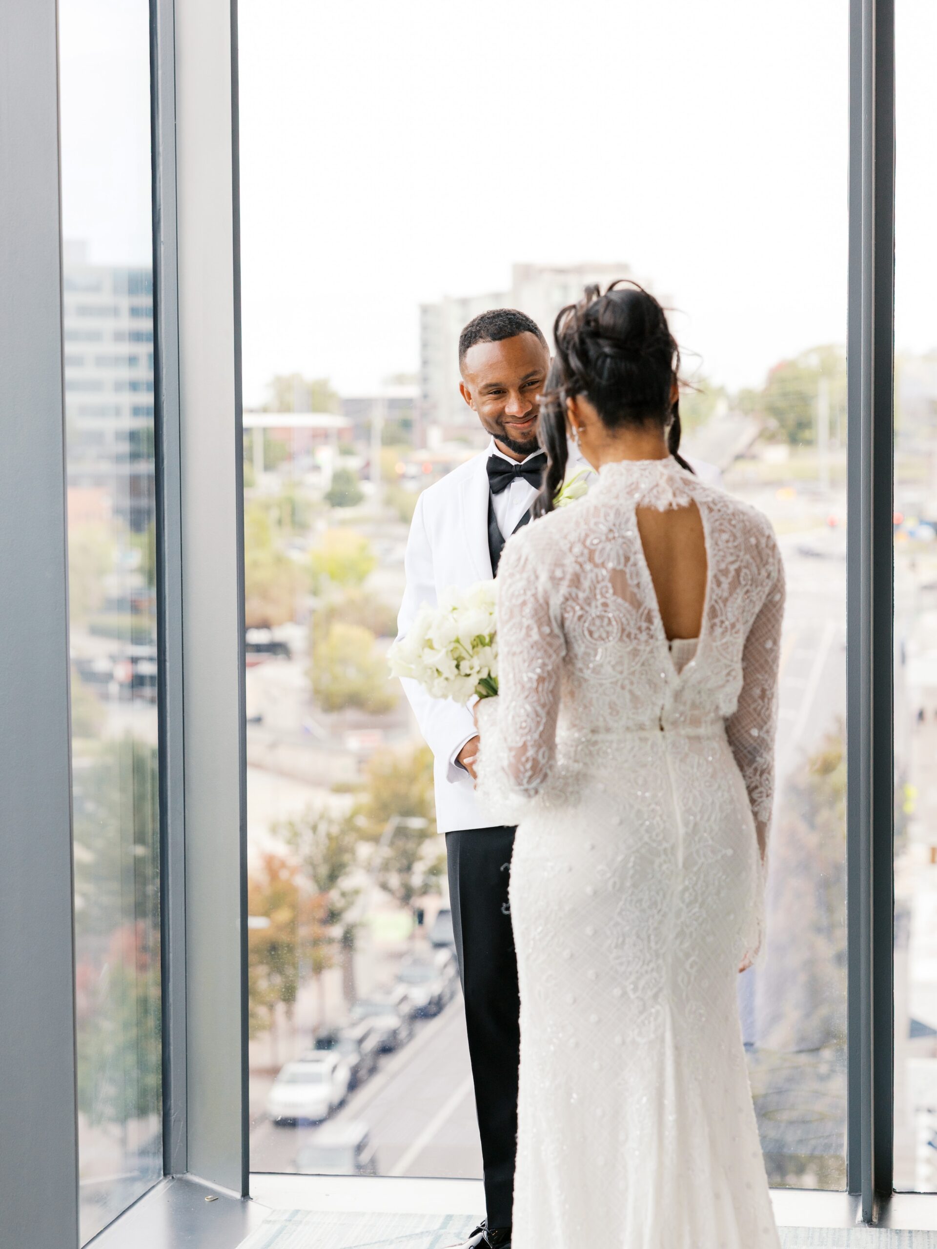 Nashville Four Seasons​ Wedding First Look