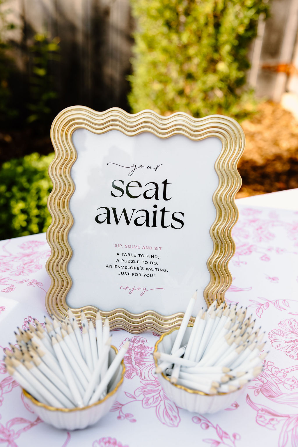 Puzzles for Guests at TN Wedding