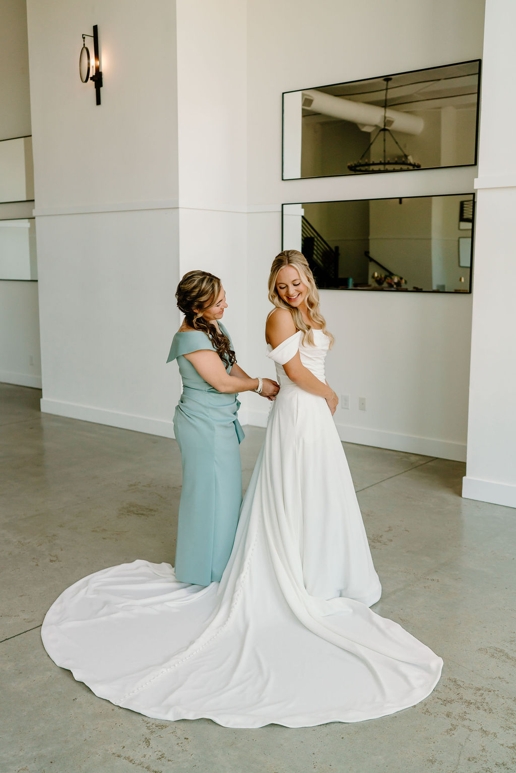 Bride Getting Ready for Southall Meadows Wedding