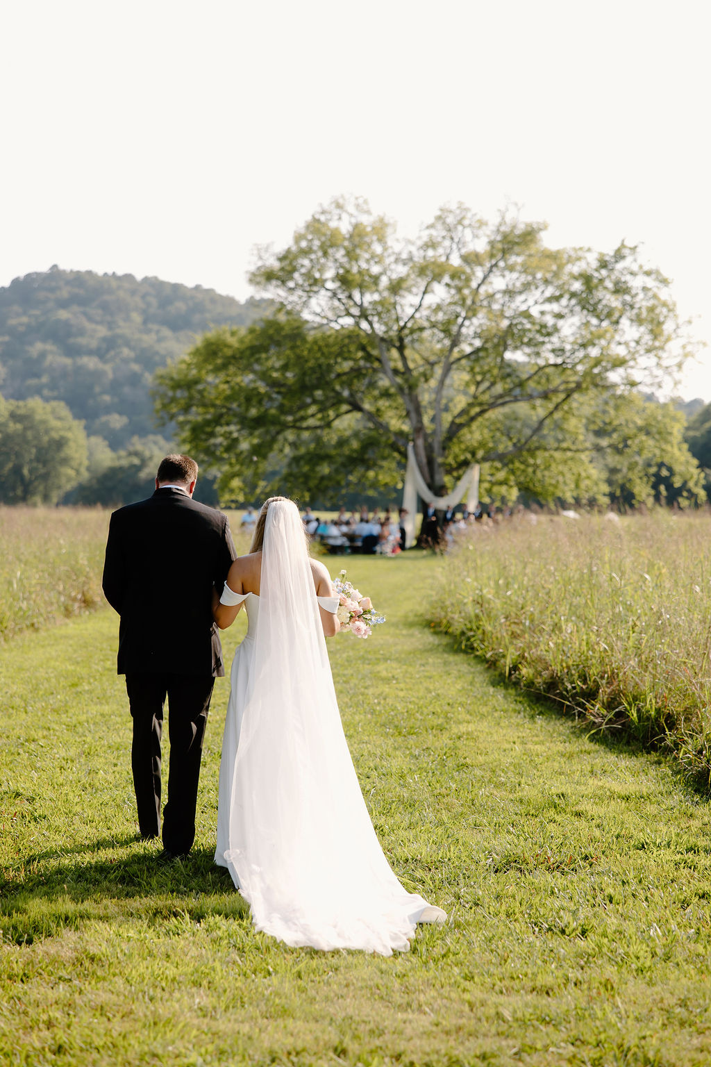 Bride Walking Down Aisle at Southall Wedding Venue