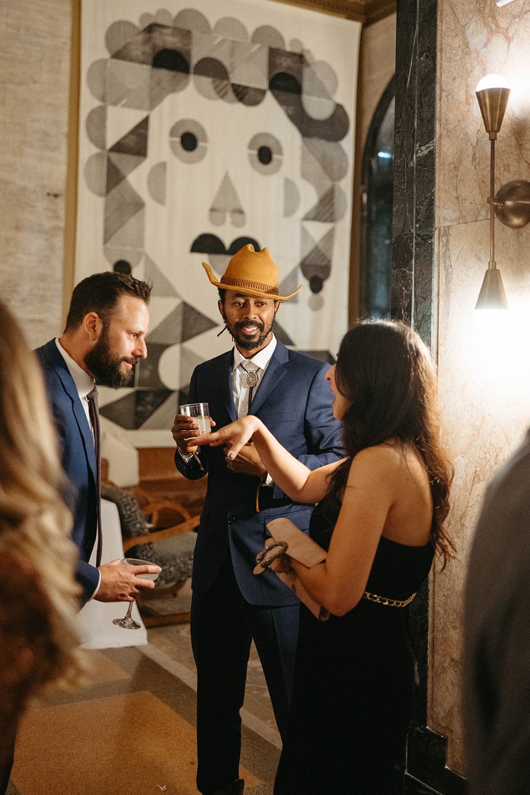 Guests Mingling at a Nashville Rehearsal Dinner